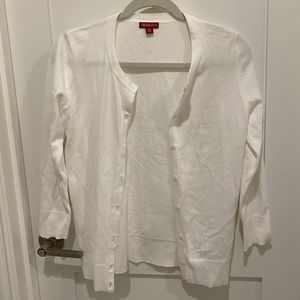 Women’s white cardigan